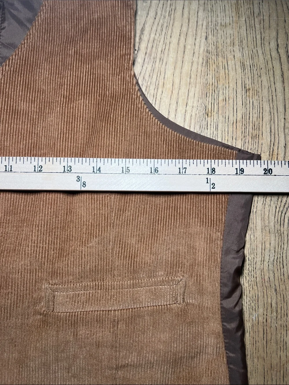 Men's Brown Corduroy Vest - Classic Tailored Style